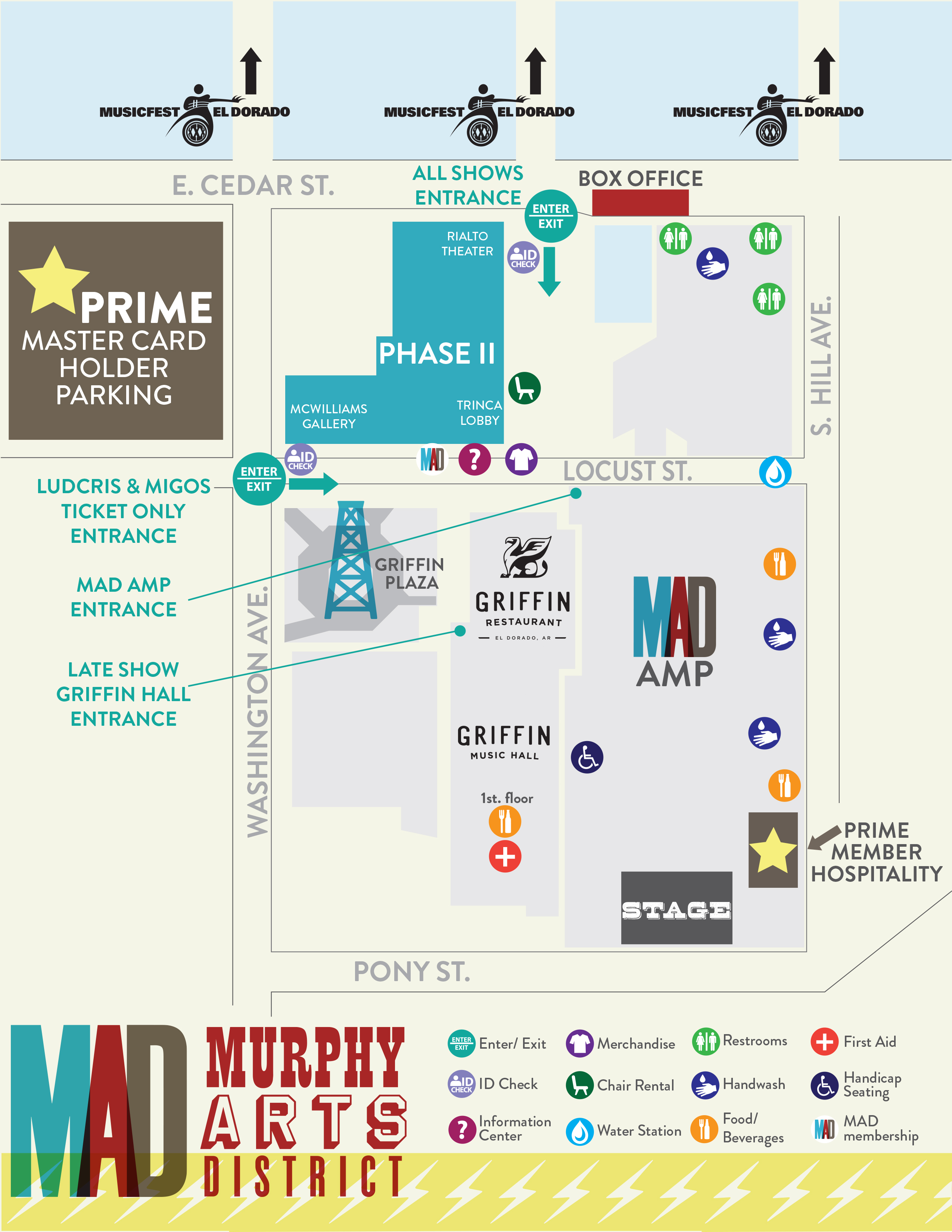 Venue Map Murphy Arts District